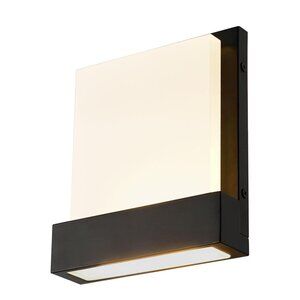 Kira Home Everett 7" Modern LED Wall Light 8W (40W Eq.) Rectangular Acrylic Lens